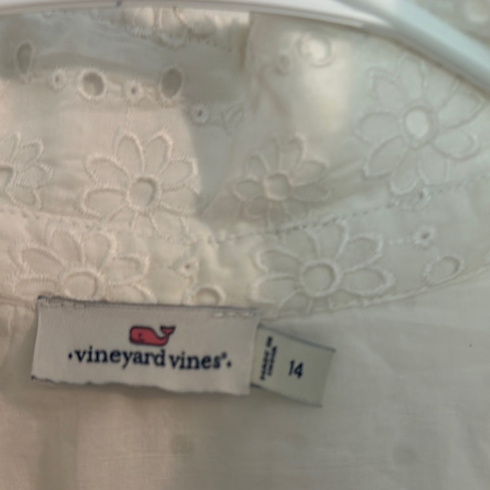 Vineyard Vines White Sleeveless Polo Collar Sheath Dress - Picture 2 of 3